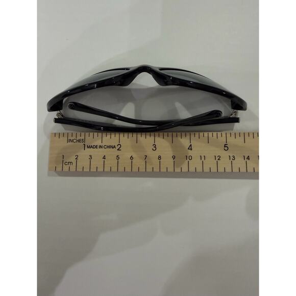 Prada SPR 05N Black Oval Sunglasses 1AB-3M1 Made in Italy w/ Case Authentic - Picture 11 of 14